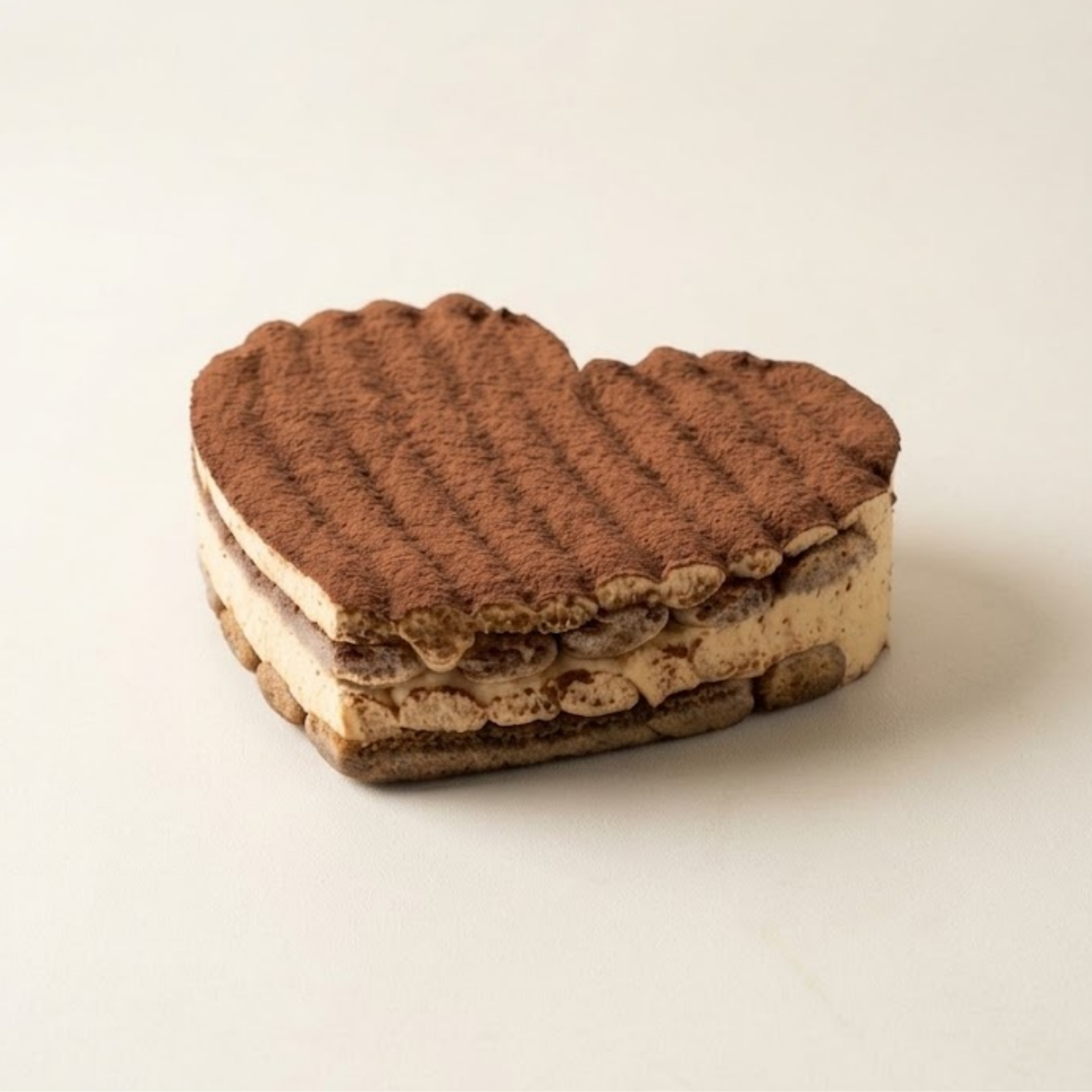 Tiramisu Heart-Shaped Cake (7 Inch) - Delivery